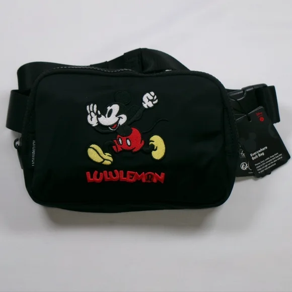 Lululemon | Disney Mickey Mouse 1L Everywhere Belt Bag Black NEW WITH TAGS! - Picture 8 of 16